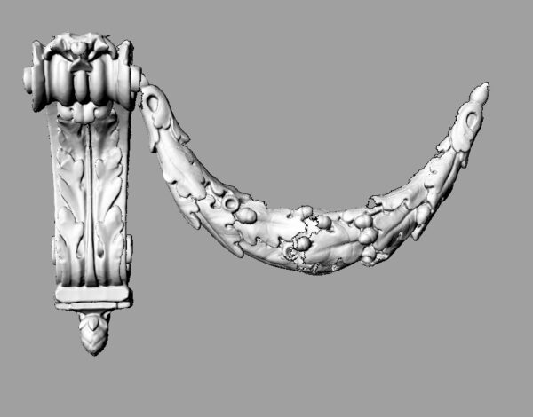 Modélisation 3D d'une guirlande de la Chancellerie d'Orléans / ©ORO