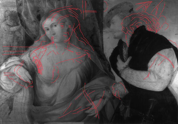 Pentimenti - Young Lady and her Suitor, Bernardino Licinio / ©ORO