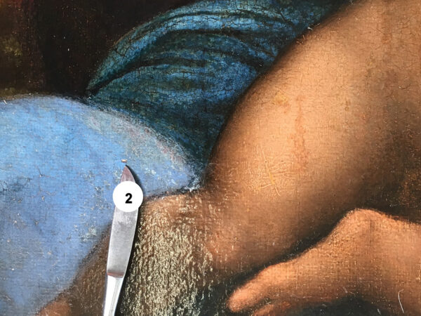 Stratigraphic section - Madonna of the Yarnwinder, Leonardo da Vinci / ©ORO